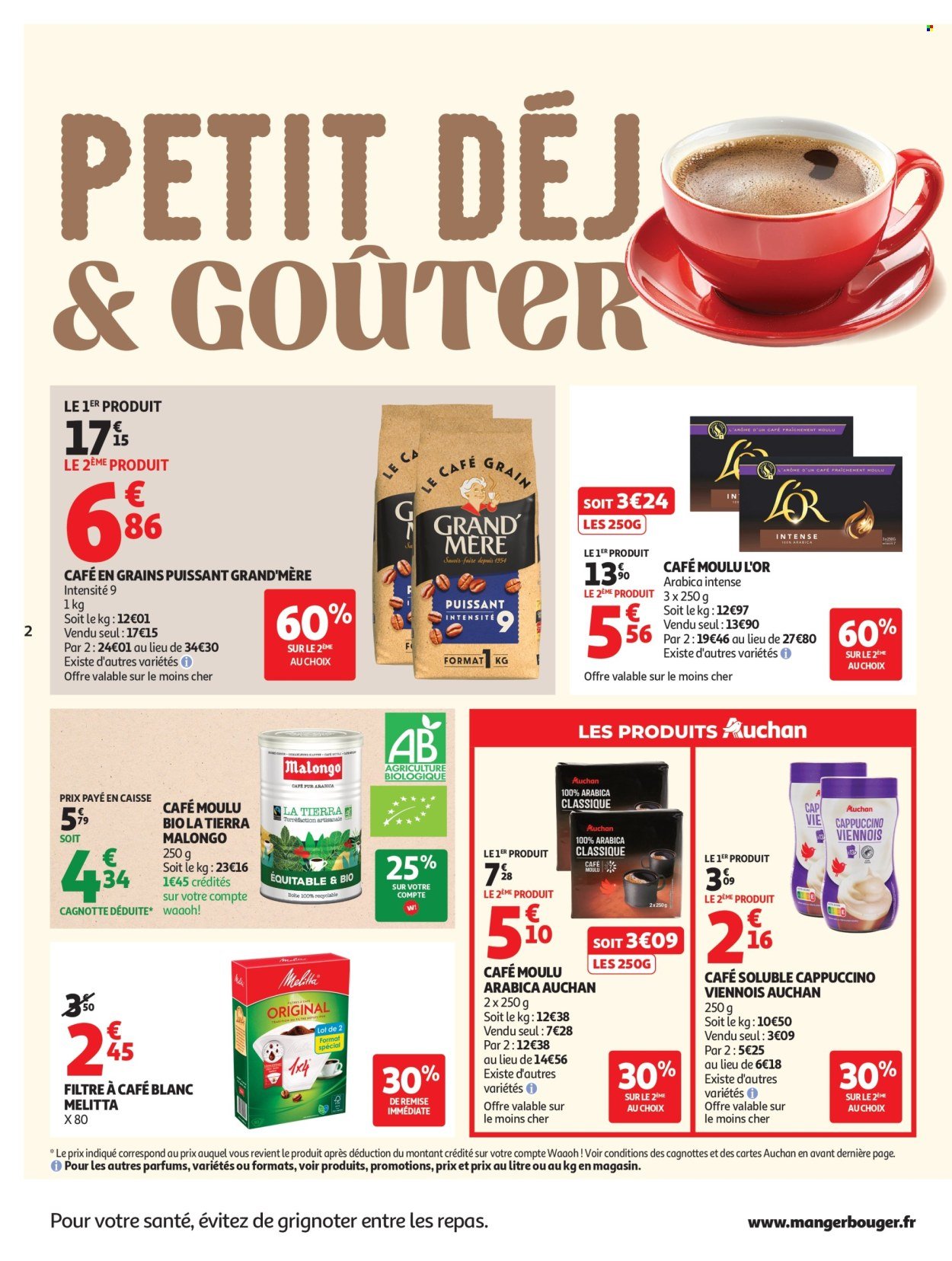 Catalogue AUCHAN - Petit dej, goûter hypers