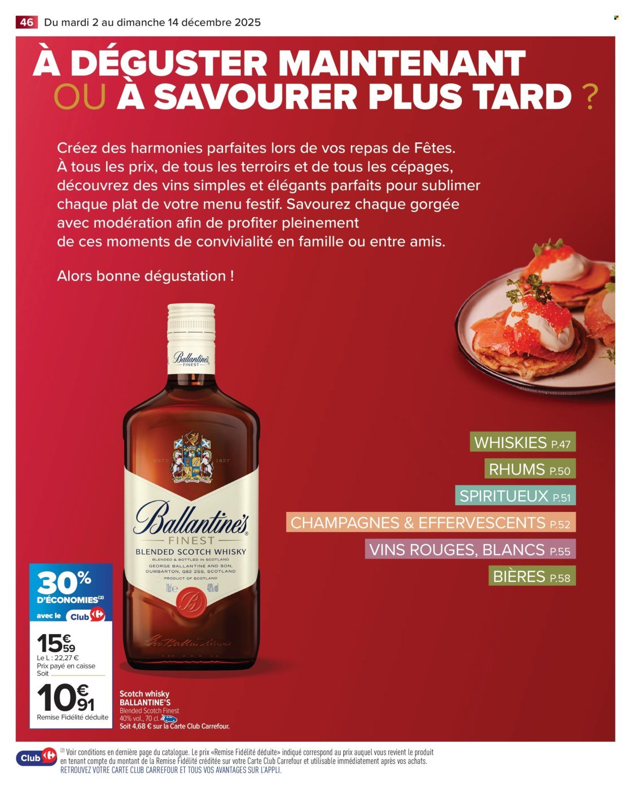 Catalogue CARREFOUR MARKET - CAVE : VINS, ALCOOLS ET SPIRITEUX (2025-12-02 - 2025-12-14)