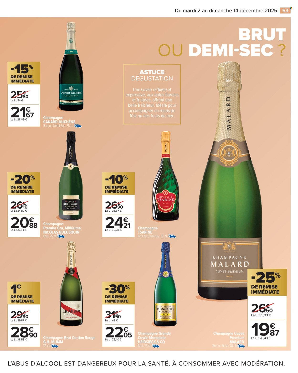 Catalogue CARREFOUR MARKET - CAVE : VINS, ALCOOLS ET SPIRITEUX (2025-12-02 - 2025-12-14)