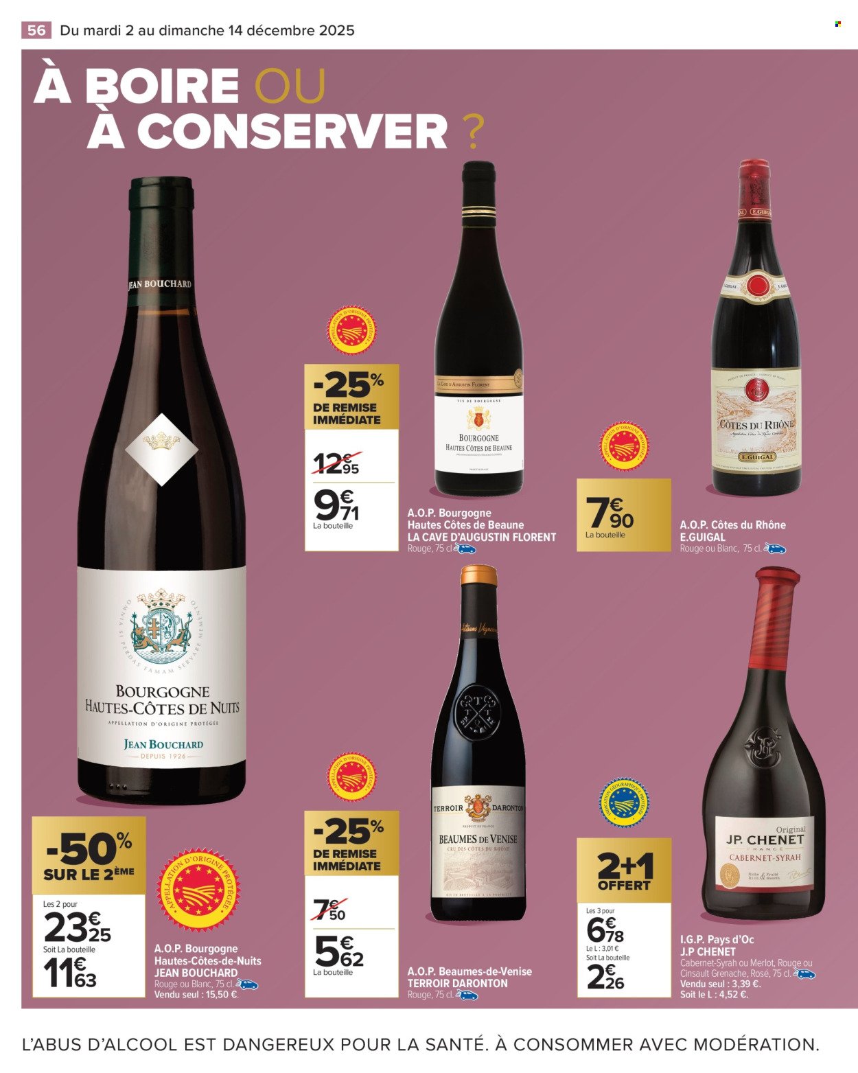 Catalogue CARREFOUR MARKET - CAVE : VINS, ALCOOLS ET SPIRITEUX (2025-12-02 - 2025-12-14)