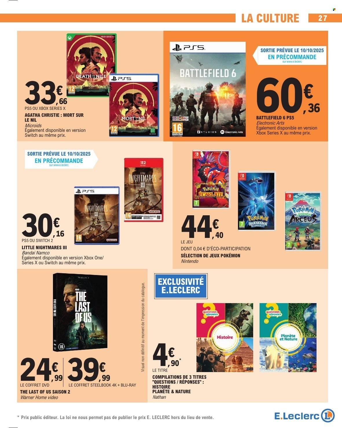Catalogue E.LECLERC - DEPENSER MOINS (2025-09-30 - 2025-10-11)