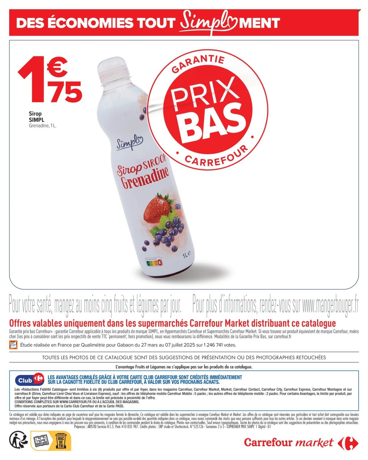 Catalogue CARREFOUR MARKET - TOUT SIMPLEMENT (2026-01-05 - 2026-01-25)
