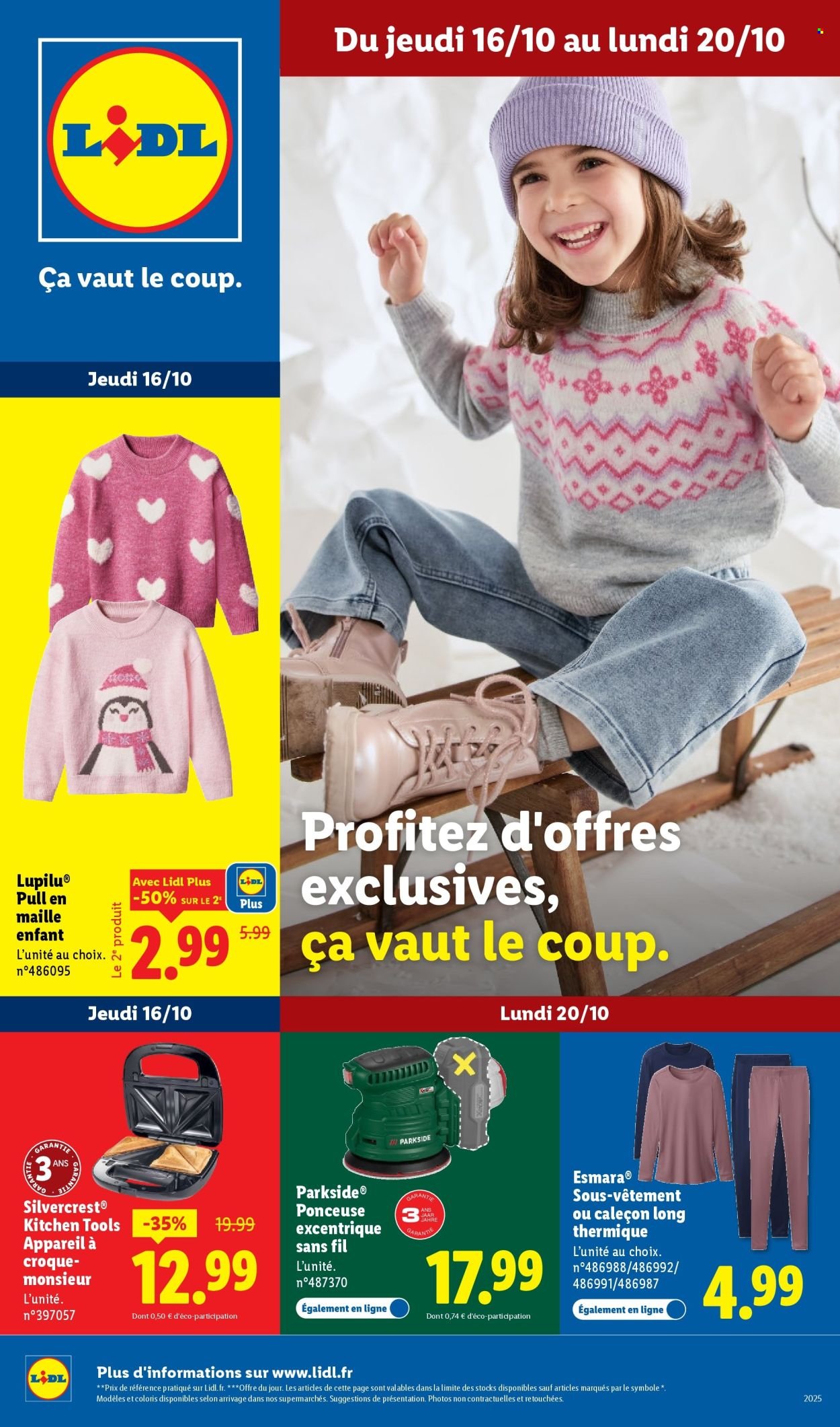 Catalogue LIDL - Les bonnes affaires de la semaine (2025-10-16 - 2025-10-20)