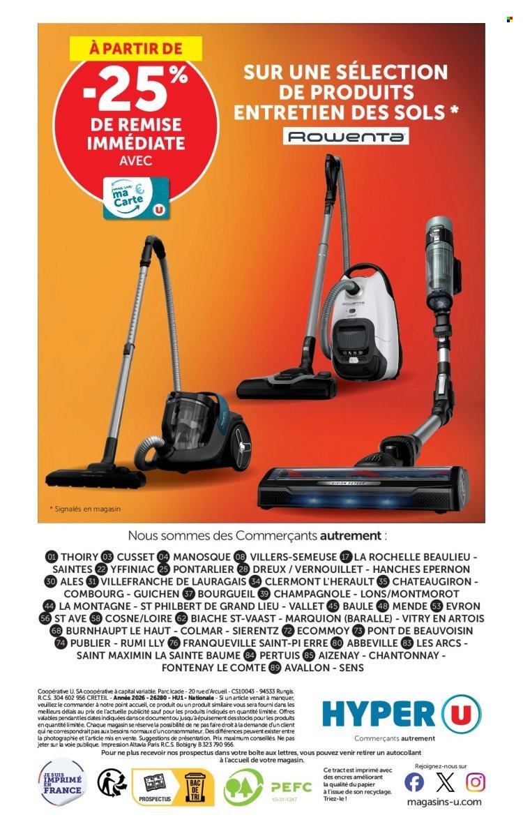Catalogue HYPER U - Les prix bas de l'électroménager