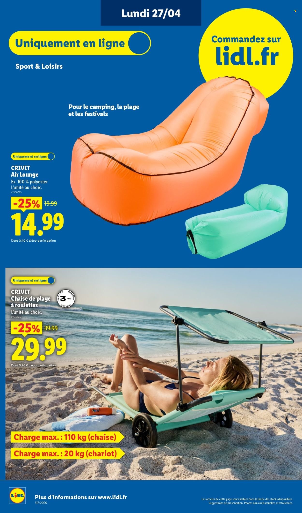 Catalogue LIDL - Les promos de la semaine (2026-04-23 - 2026-04-29)