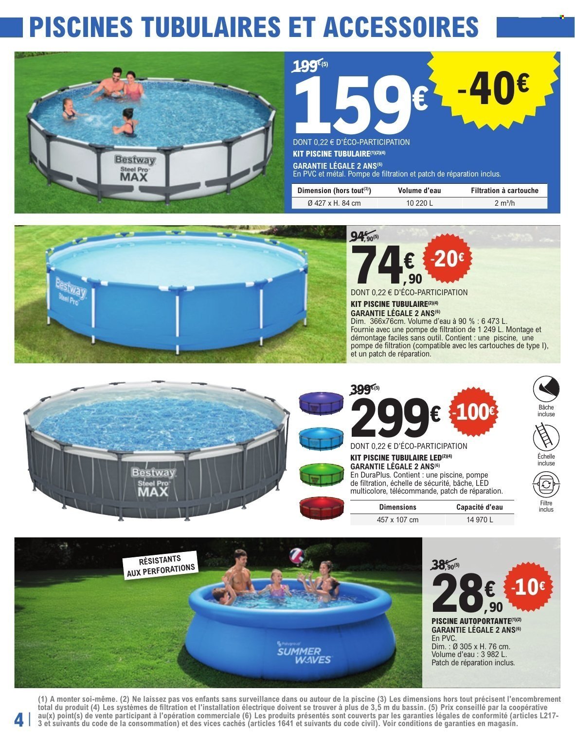 Catalogue E.LECLERC - PISCINES