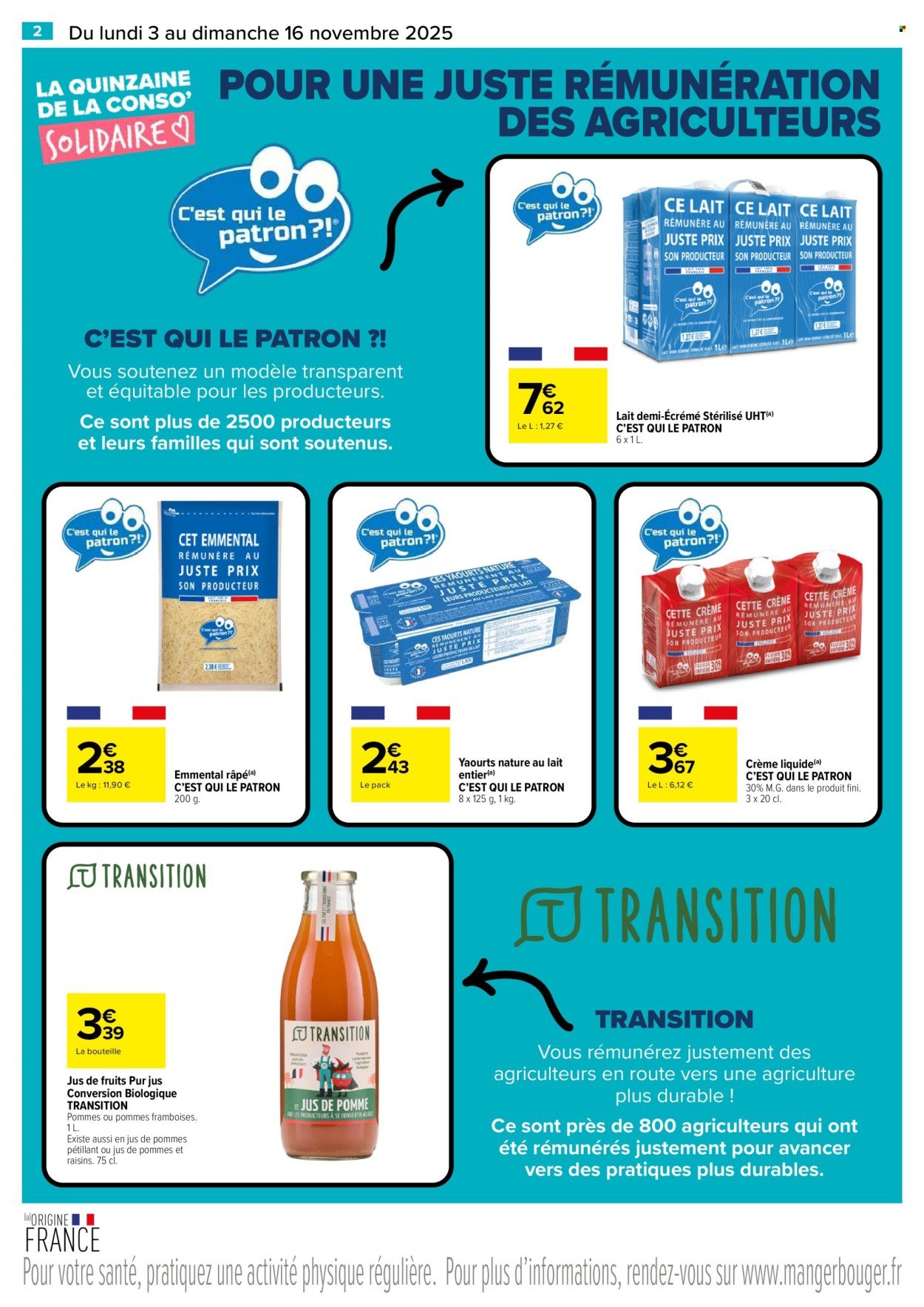 Catalogue CARREFOUR MARKET - LA QUINZAINE DE LA CONSO SOLIDAIRE