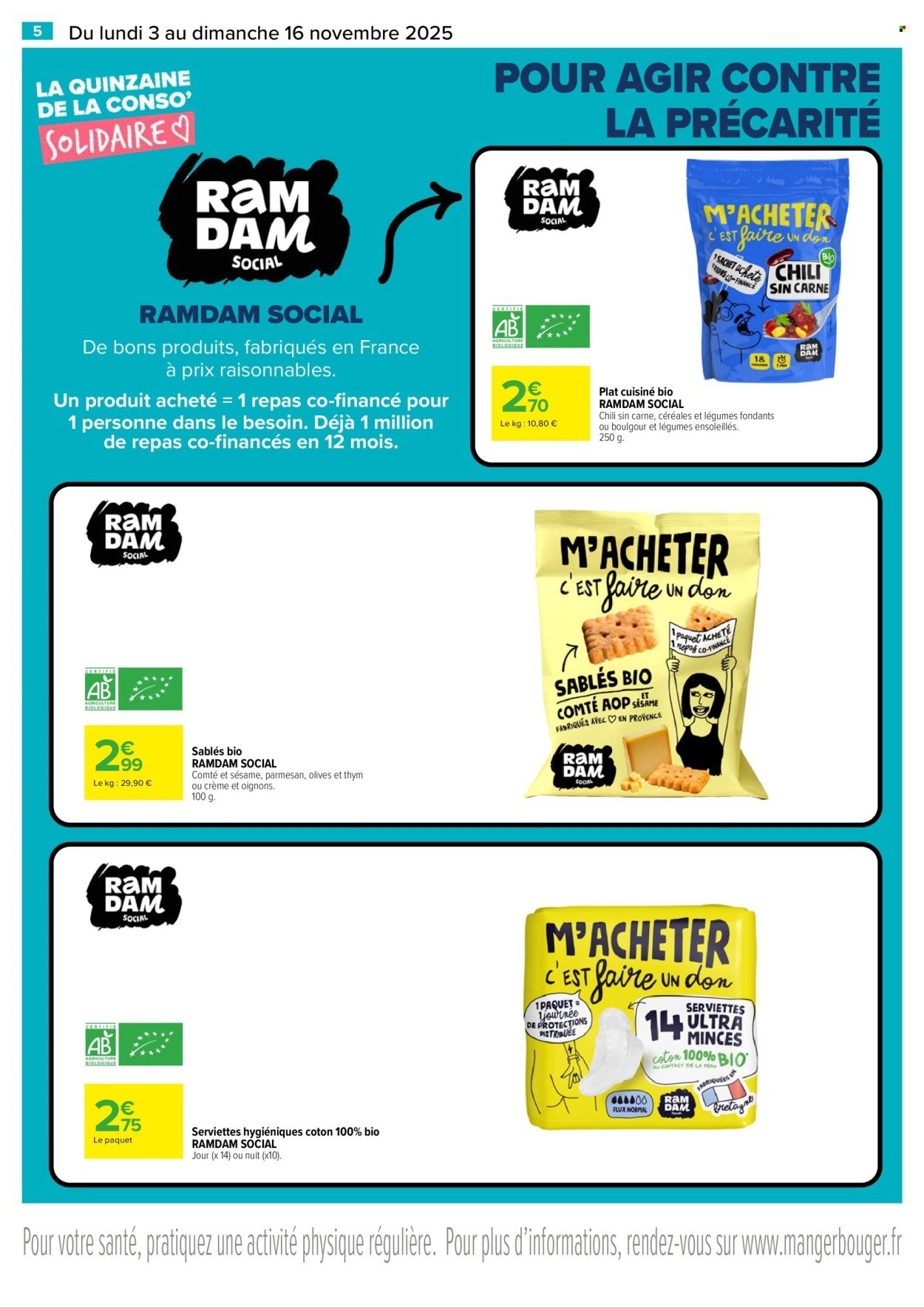 Catalogue CARREFOUR MARKET - LA QUINZAINE DE LA CONSO SOLIDAIRE