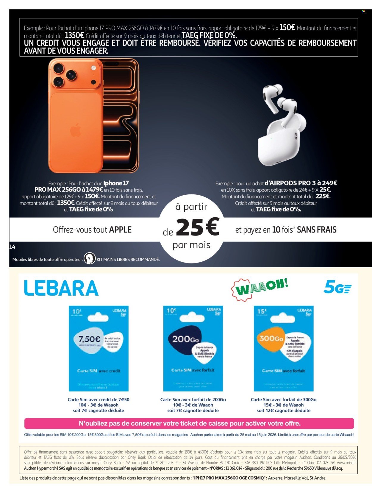 Catalogue AUCHAN - Téléviseurs & high-tech