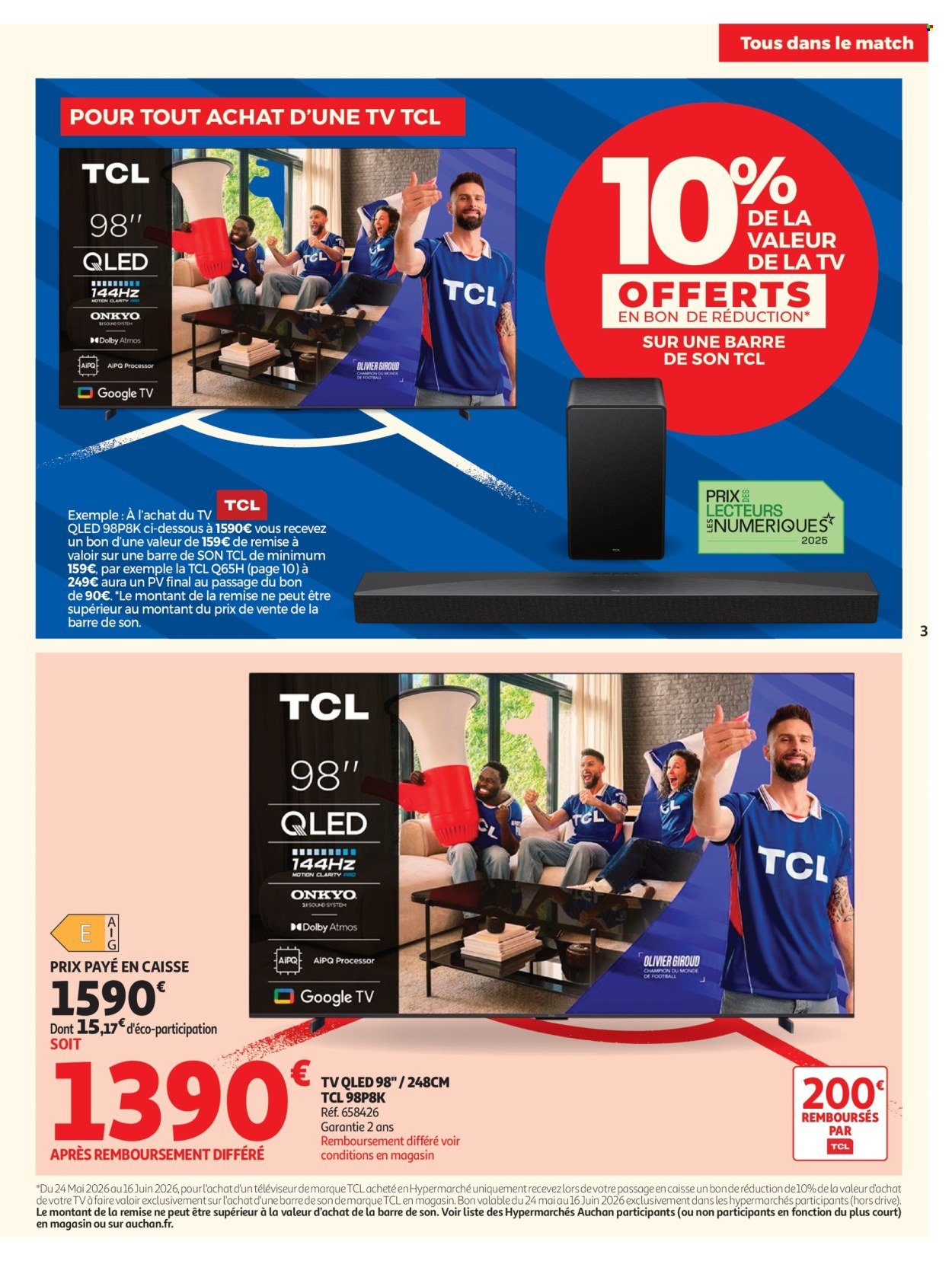 Catalogue AUCHAN - Téléviseurs & high-tech