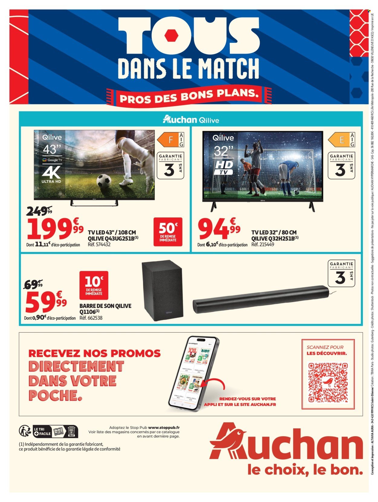 Catalogue AUCHAN - Téléviseurs & high-tech