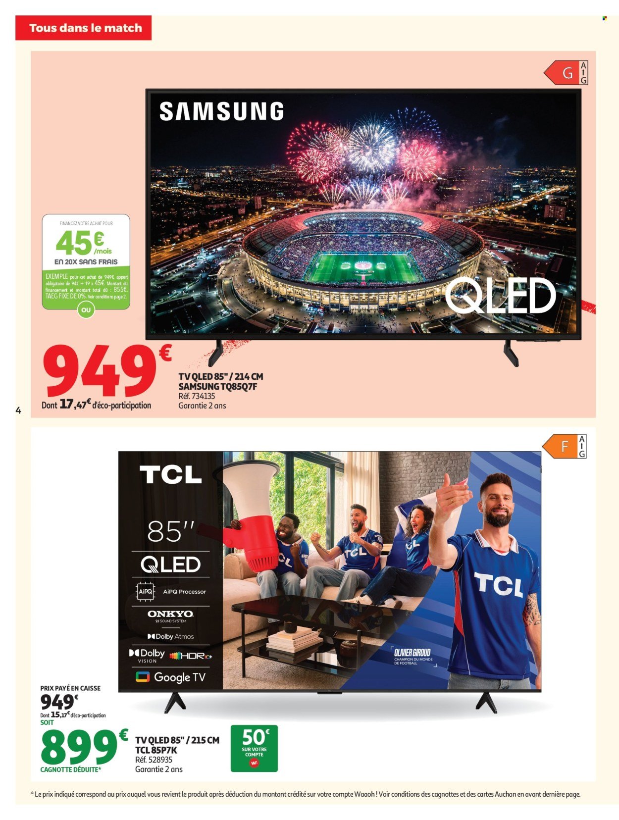 Catalogue AUCHAN - Téléviseurs & high-tech