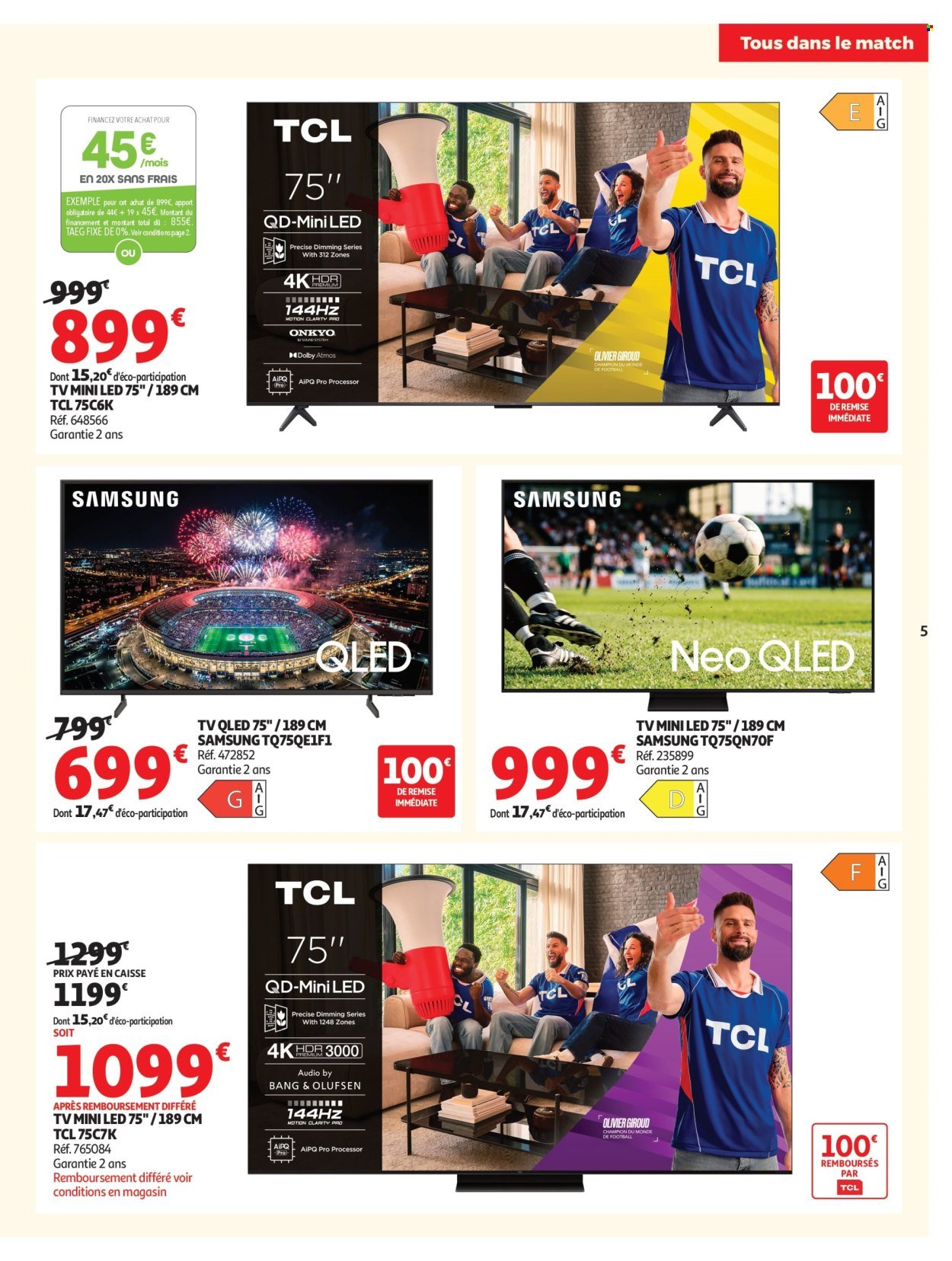 Catalogue AUCHAN - Téléviseurs & high-tech