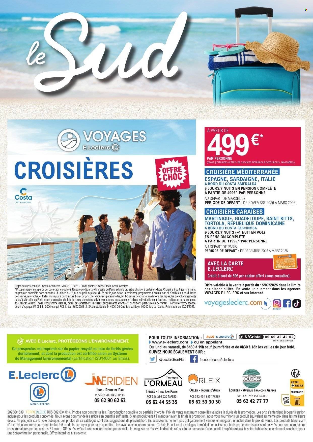 Catalogue E.LECLERC - SAVEURS DU SUD (2025-07-15 - 2025-07-26)