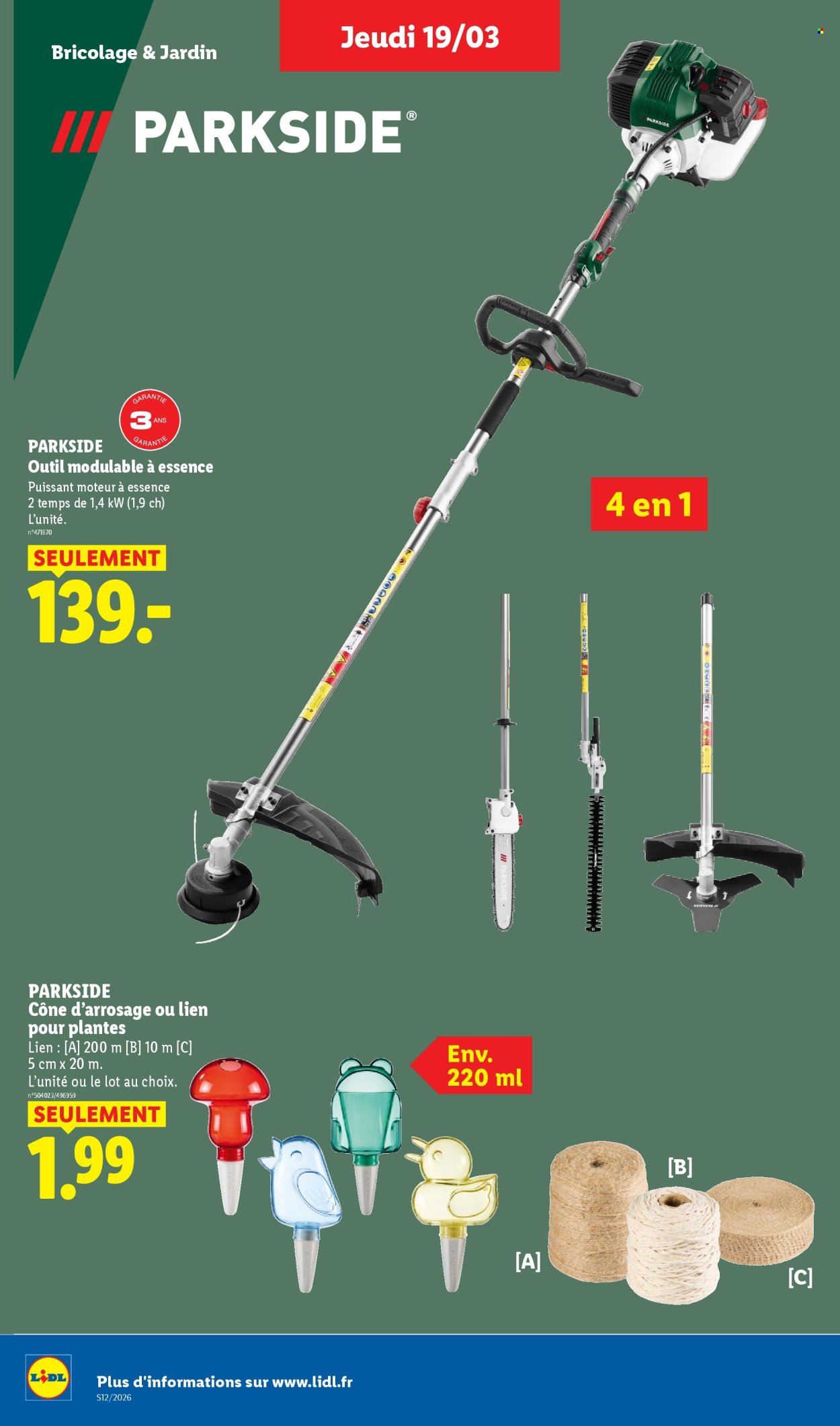 Catalogue LIDL - Les promos de la semaine (2026-03-19 - 2026-03-25)