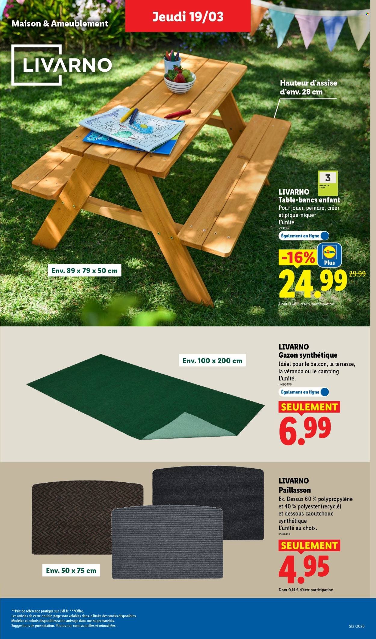 Catalogue LIDL - Les promos de la semaine (2026-03-19 - 2026-03-25)