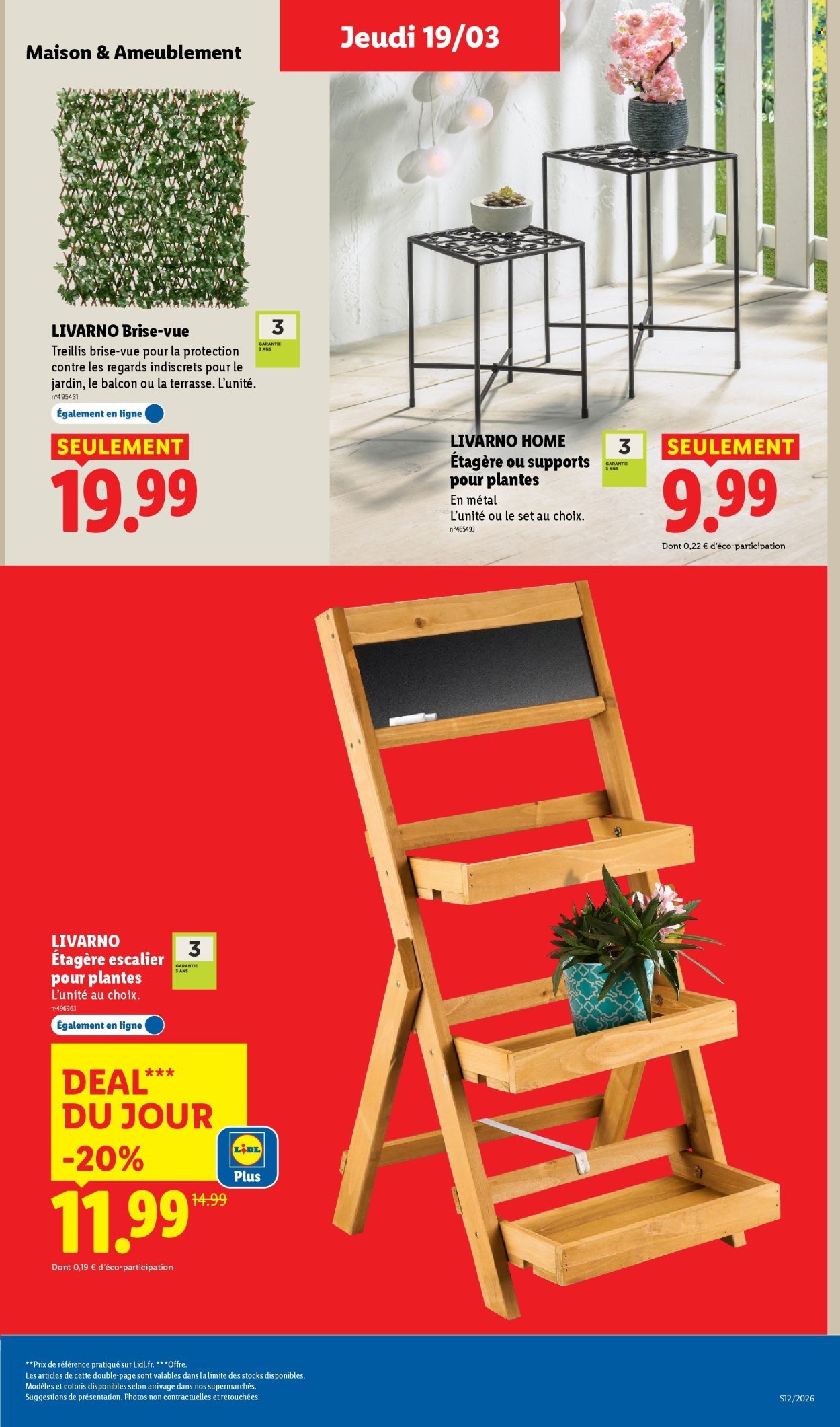Catalogue LIDL - Les promos de la semaine (2026-03-19 - 2026-03-25)