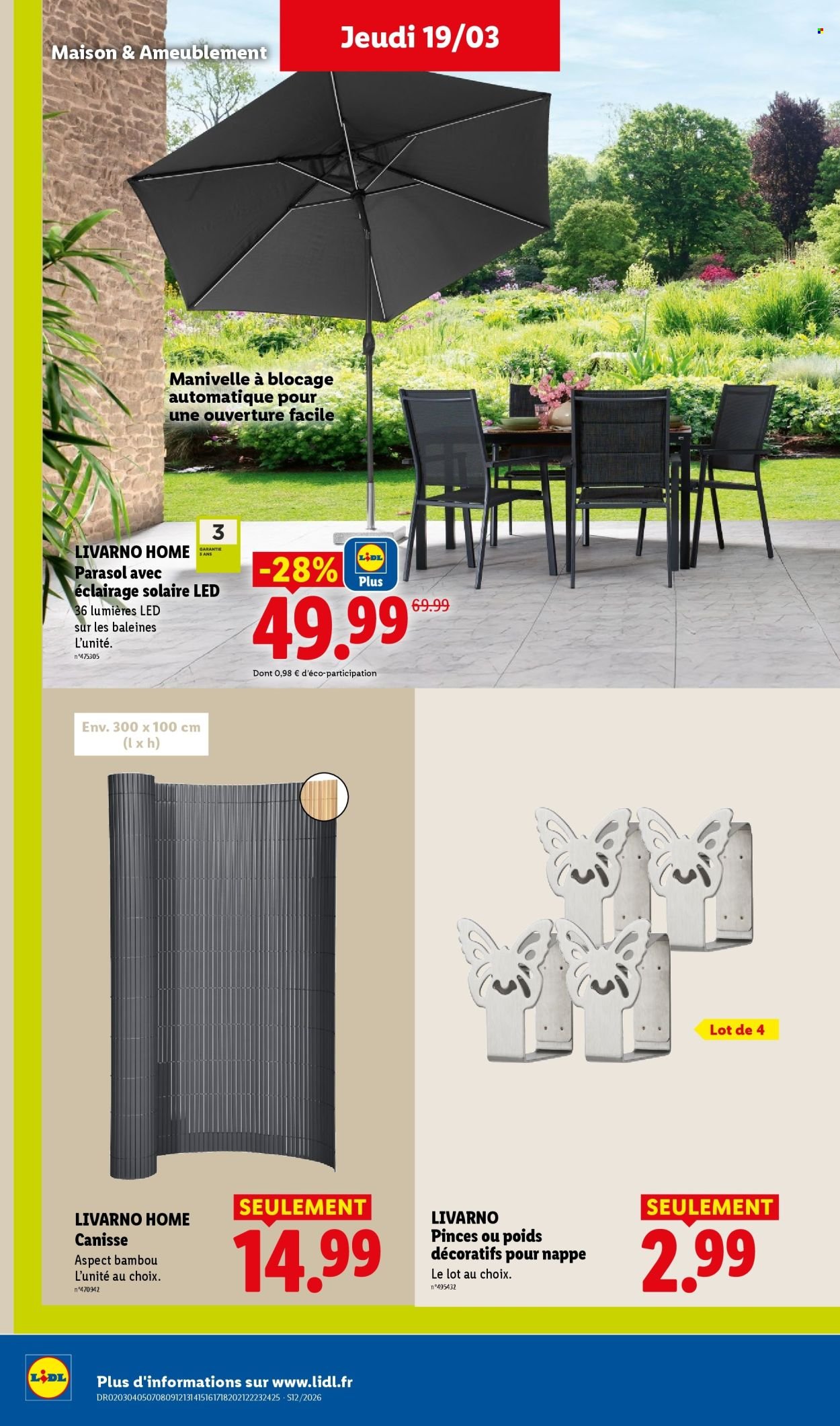 Catalogue LIDL - Les promos de la semaine (2026-03-19 - 2026-03-25)