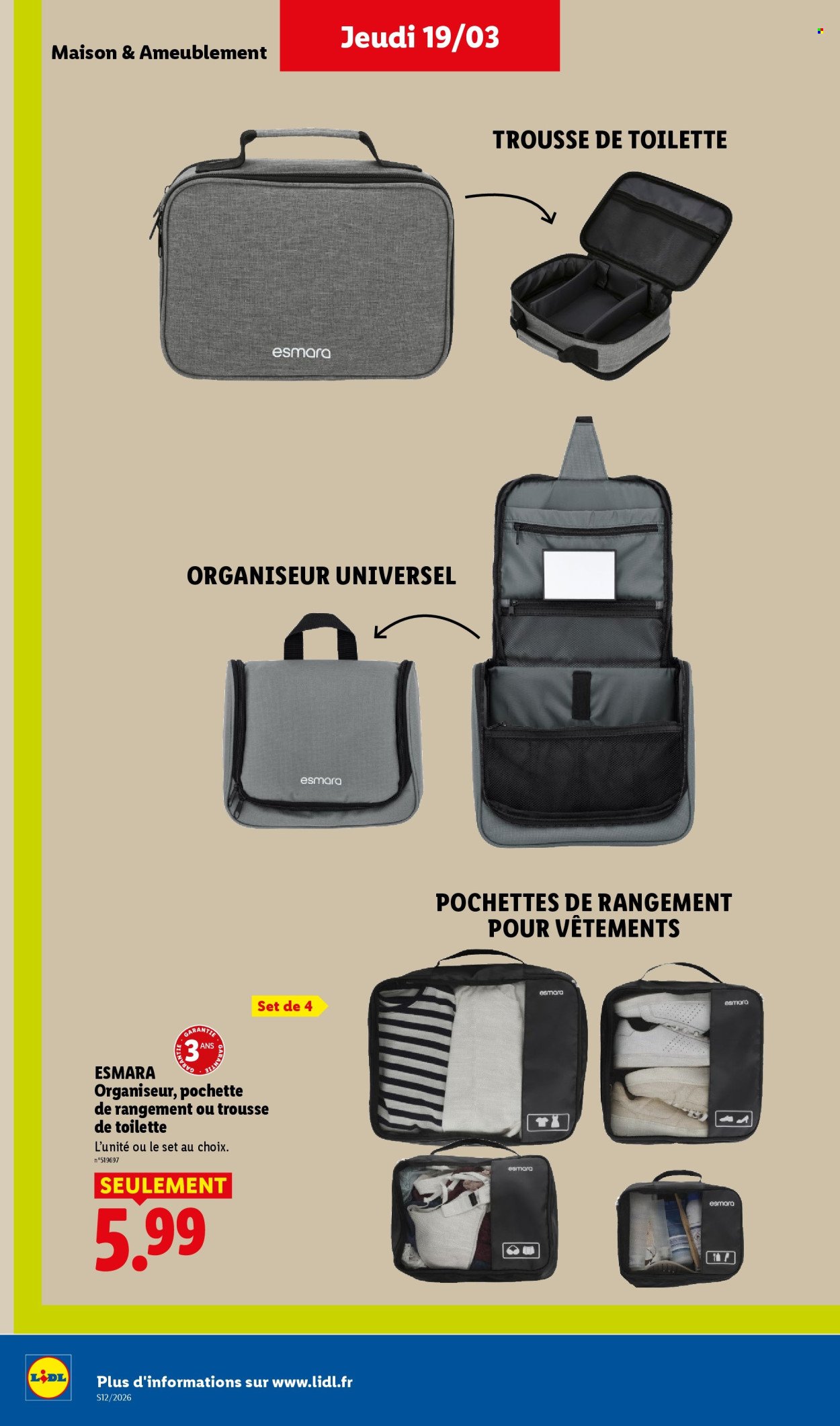 Catalogue LIDL - Les promos de la semaine (2026-03-19 - 2026-03-25)