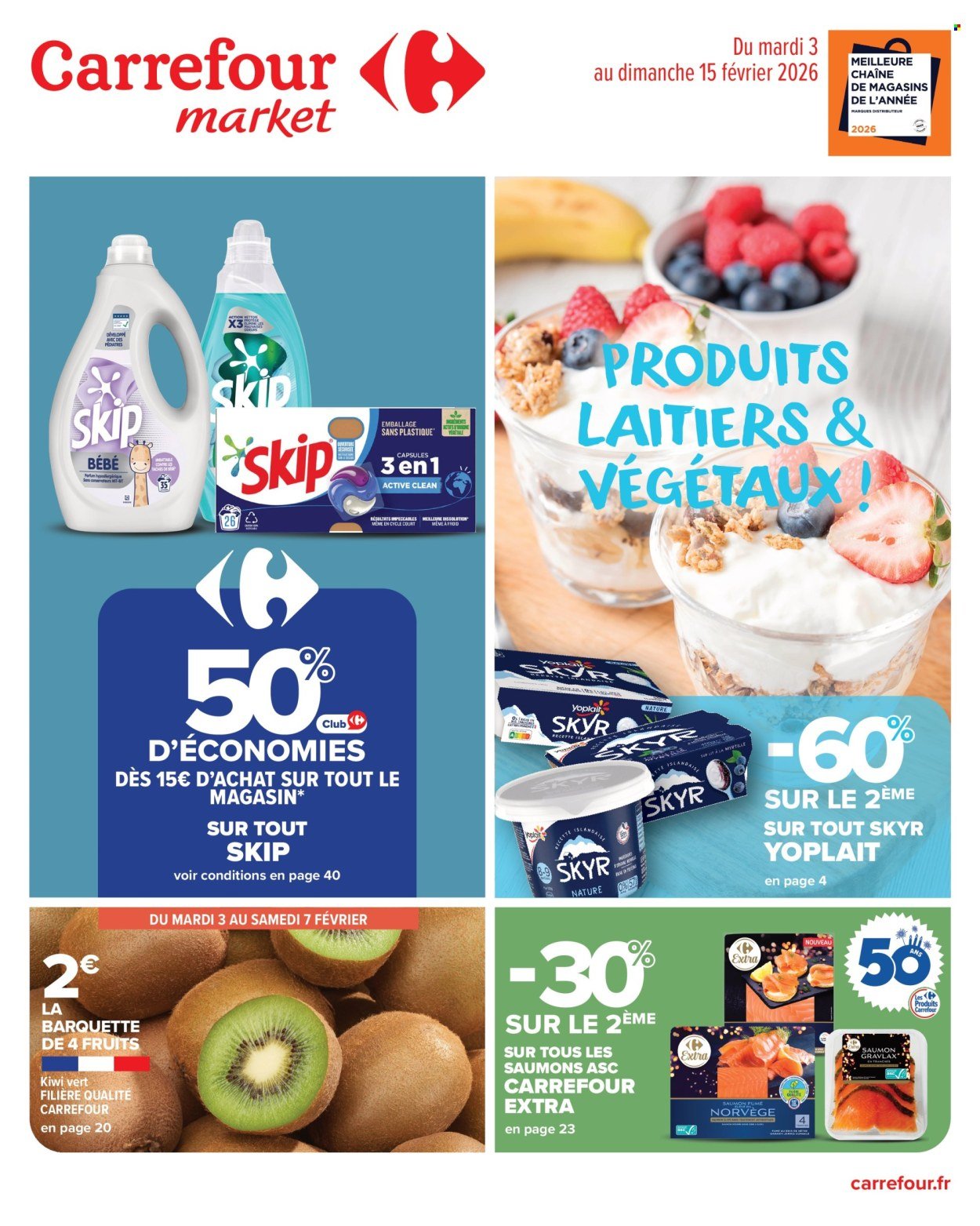 Catalogue CARREFOUR MARKET - LES PRODUITS LAITIERS & VÉGÉTAUX