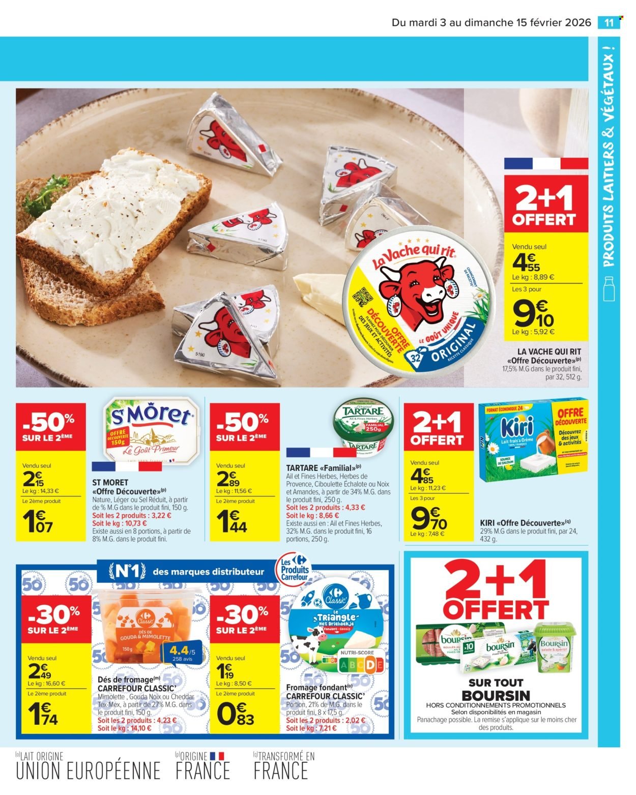 Catalogue CARREFOUR MARKET - LES PRODUITS LAITIERS & VÉGÉTAUX