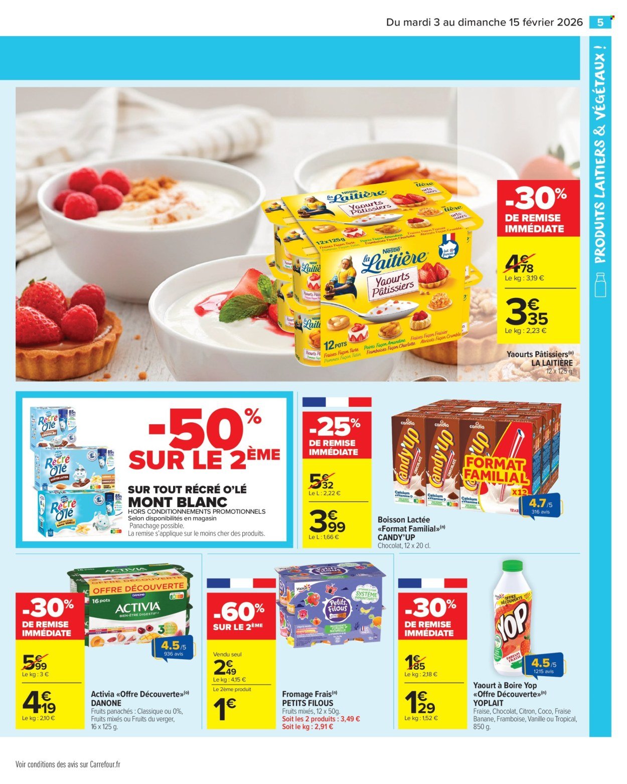 Catalogue CARREFOUR MARKET - LES PRODUITS LAITIERS & VÉGÉTAUX