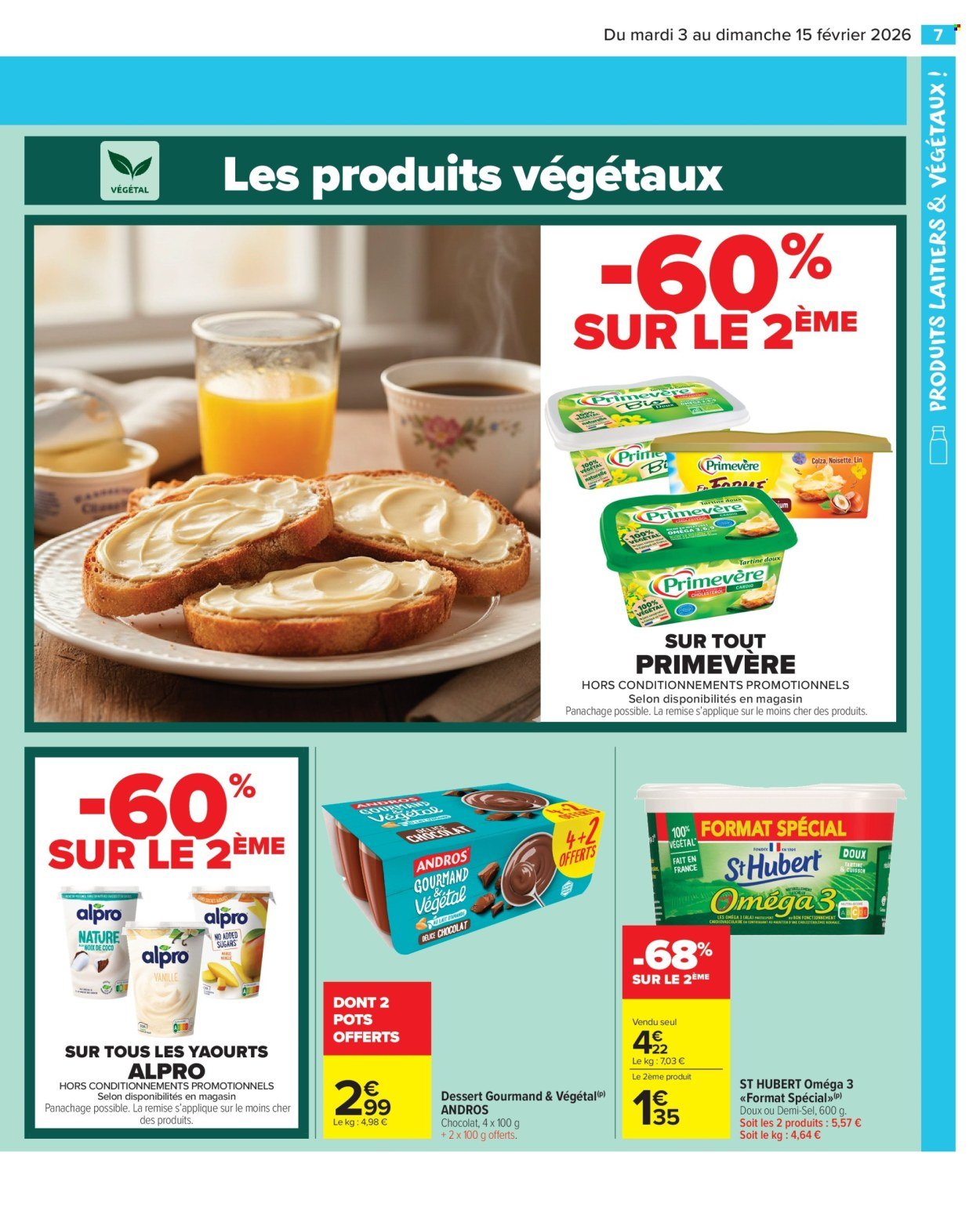Catalogue CARREFOUR MARKET - LES PRODUITS LAITIERS & VÉGÉTAUX