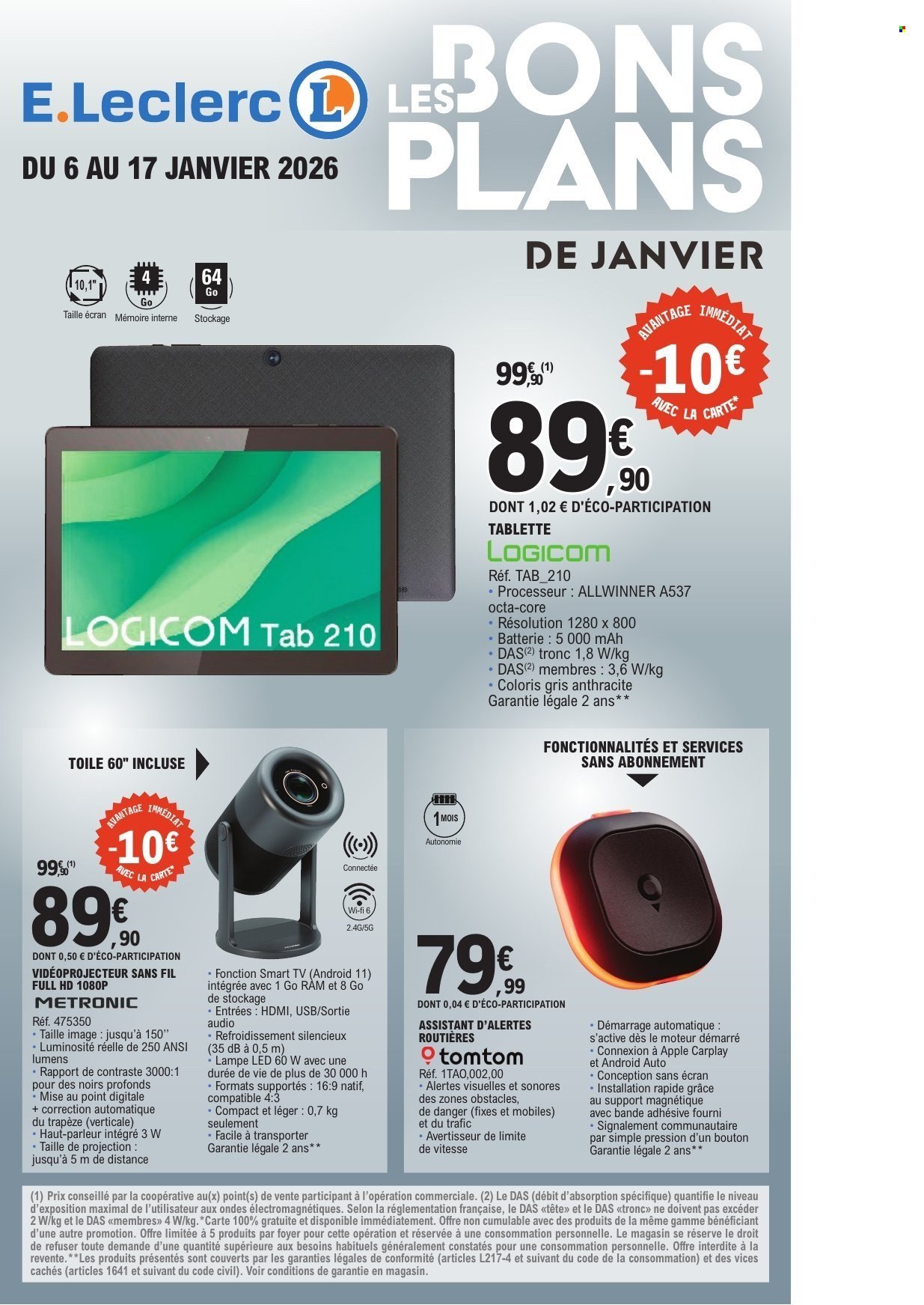 Catalogue E.LECLERC - BONS PLANS JANVIER 2026
