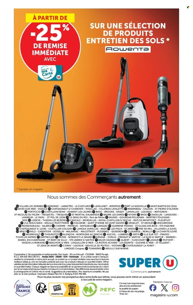 Catalogue SUPER U - Les prix bas de l'électroménager