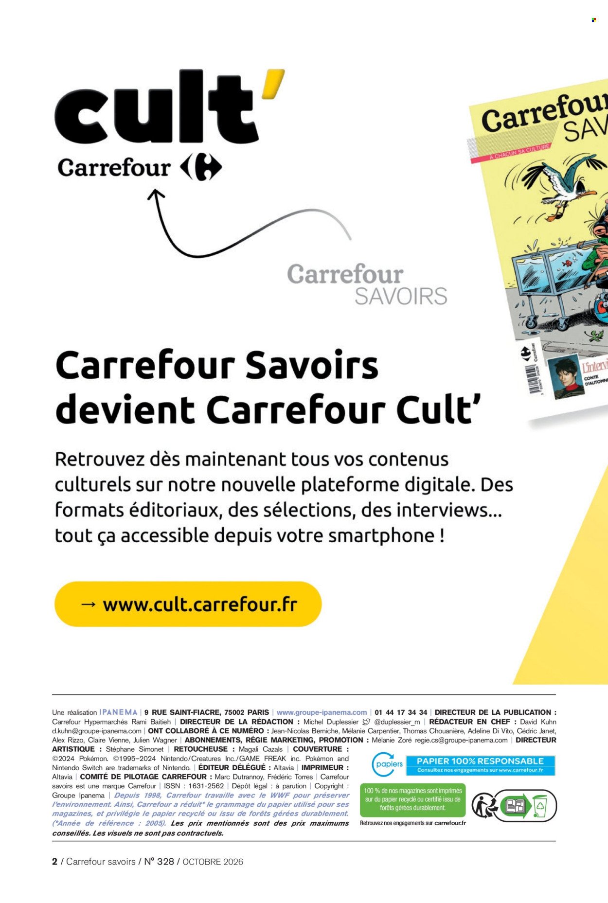Catalogue CARREFOUR - A CHACUN SA CULTURE