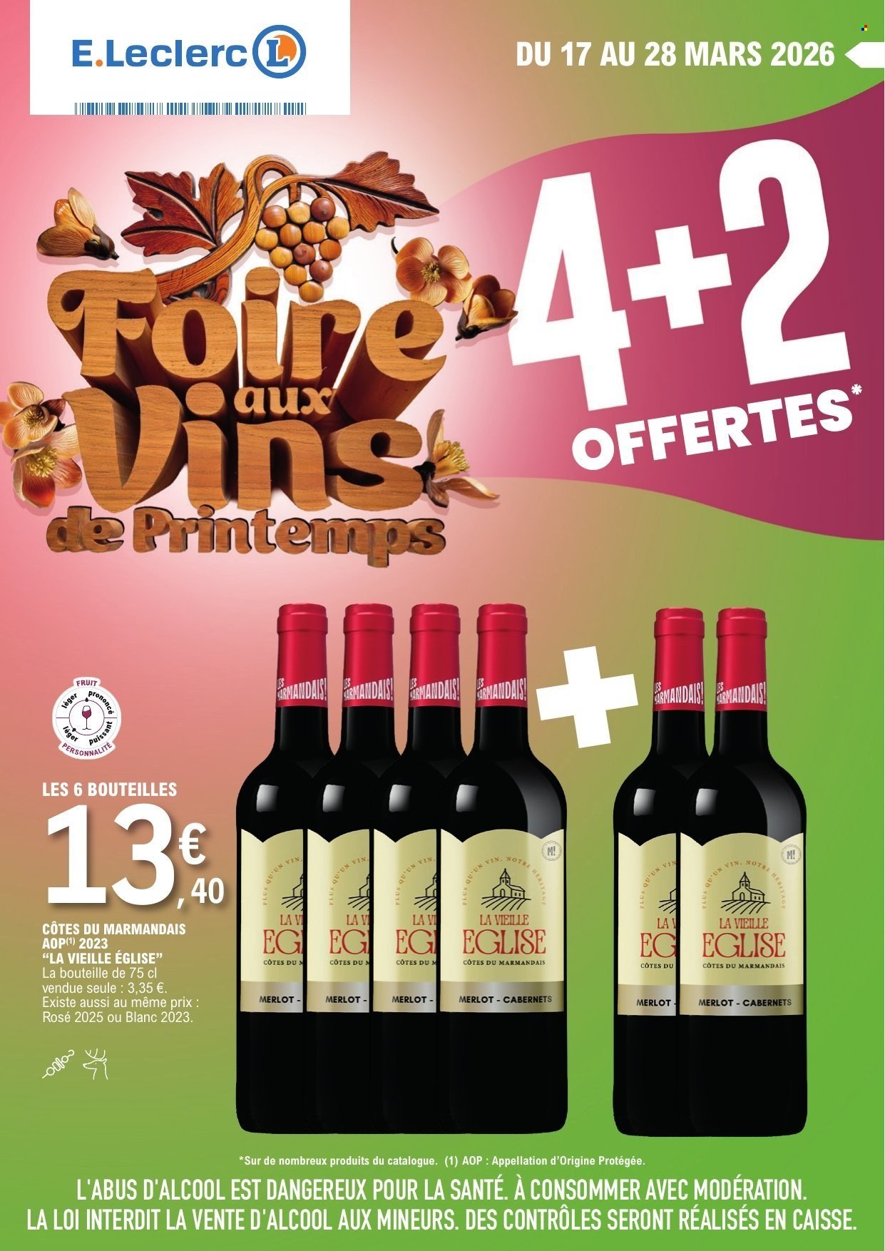 Catalogue E.LECLERC - Foire aux vins de printemps