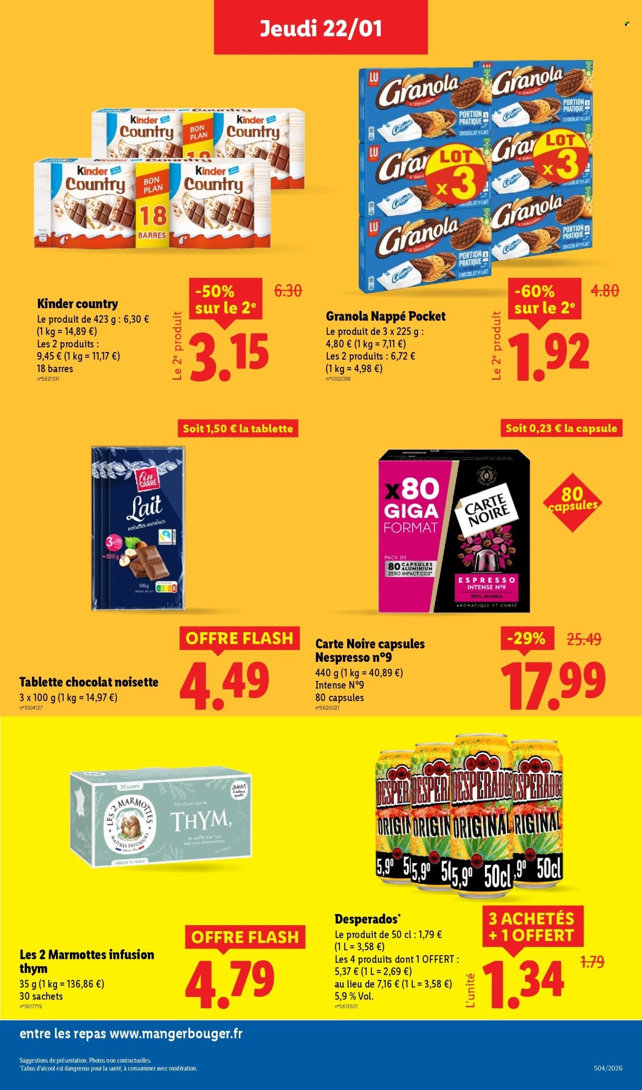 Catalogue LIDL - Les promos de la semaine (2026-01-22 - 2026-01-28)