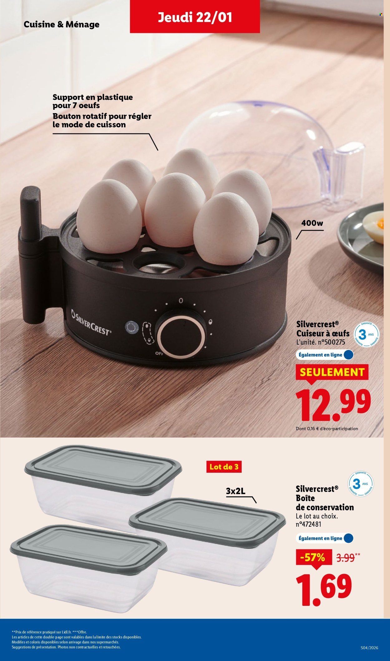 Catalogue LIDL - Les promos de la semaine (2026-01-22 - 2026-01-28)