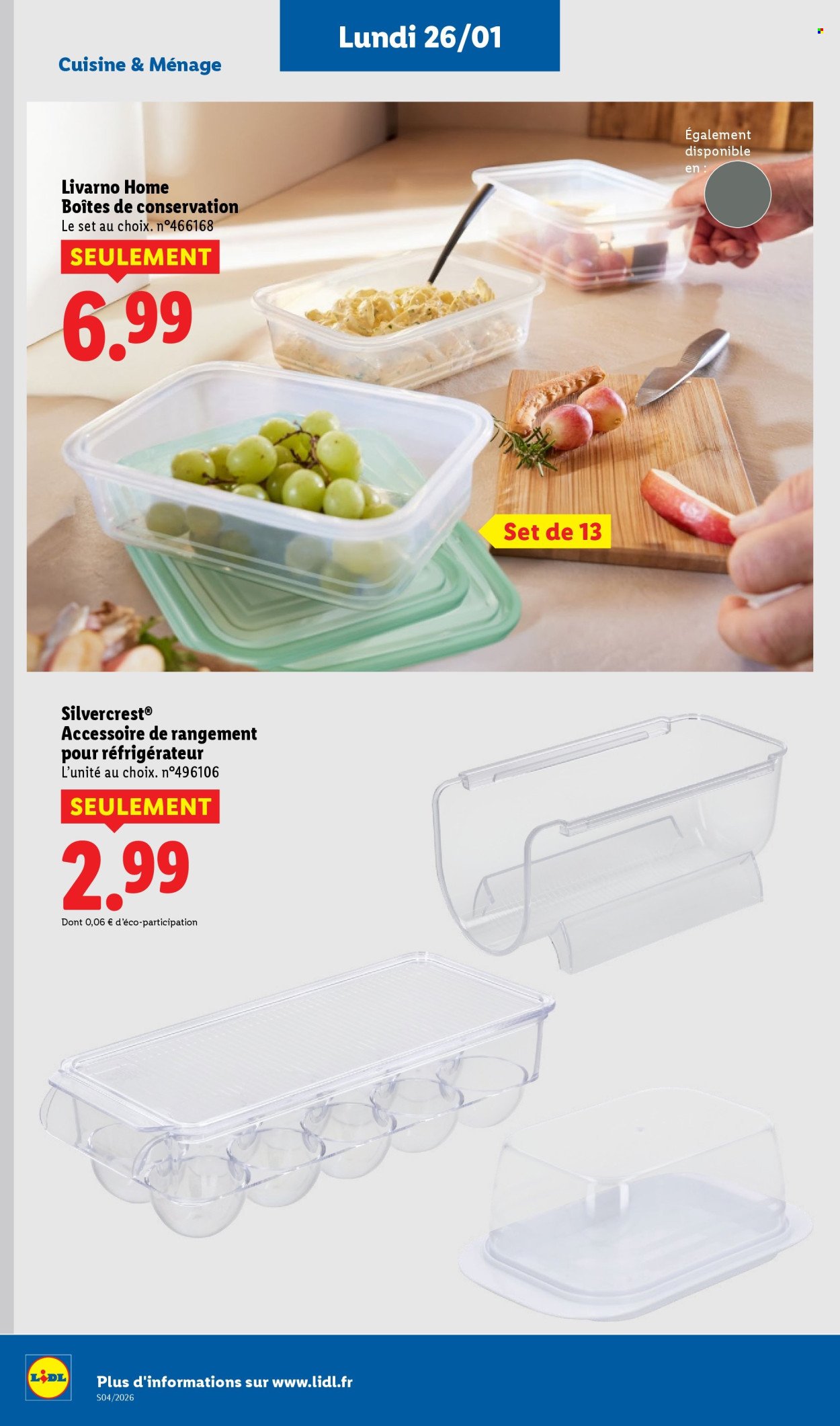 Catalogue LIDL - Les promos de la semaine (2026-01-22 - 2026-01-28)
