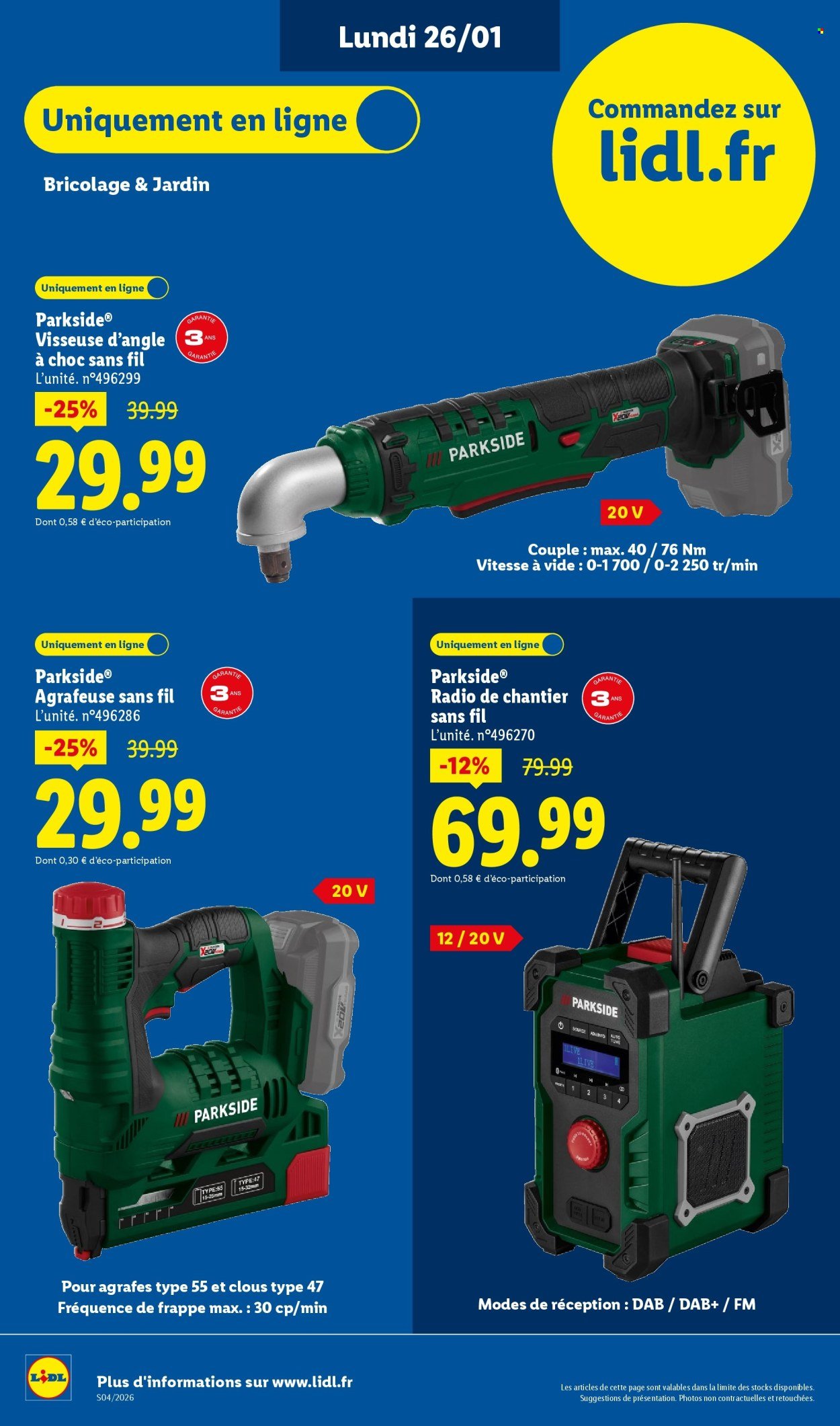 Catalogue LIDL - Les promos de la semaine (2026-01-22 - 2026-01-28)