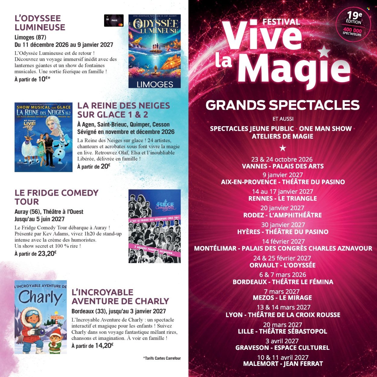 Catalogue CARREFOUR - LE BOOK DES SORTIES AUTOMNE