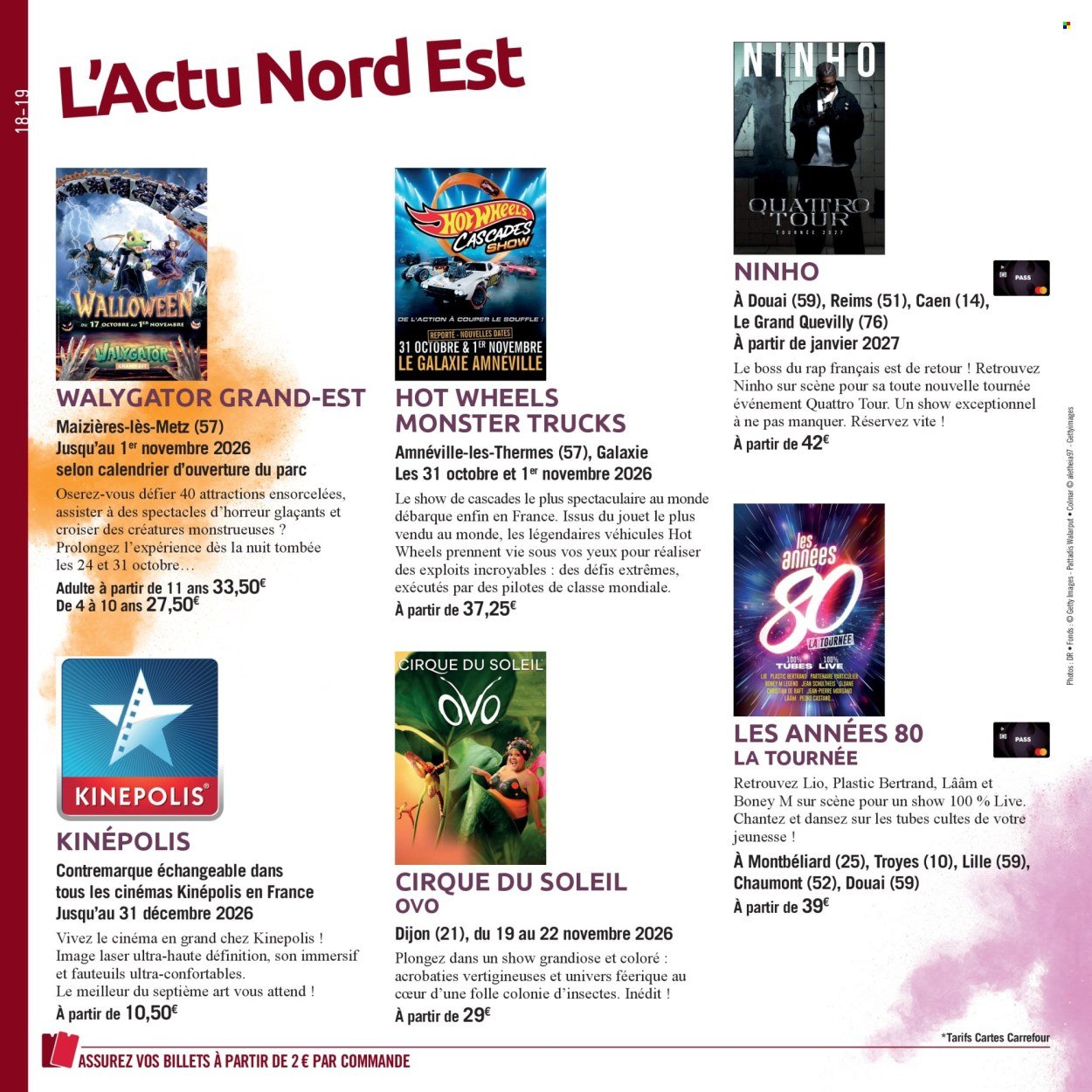 Catalogue CARREFOUR - LE BOOK DES SORTIES AUTOMNE