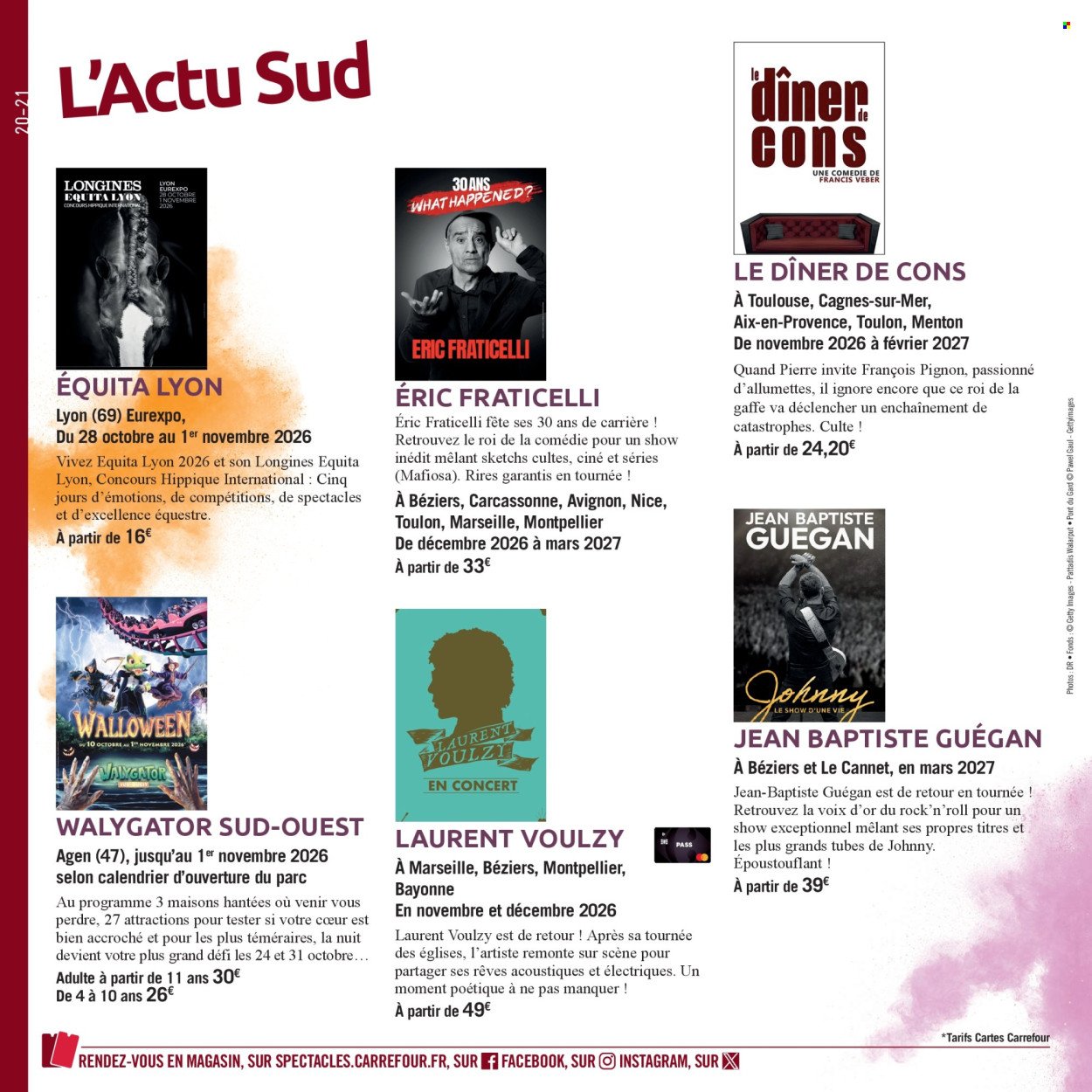 Catalogue CARREFOUR - LE BOOK DES SORTIES AUTOMNE