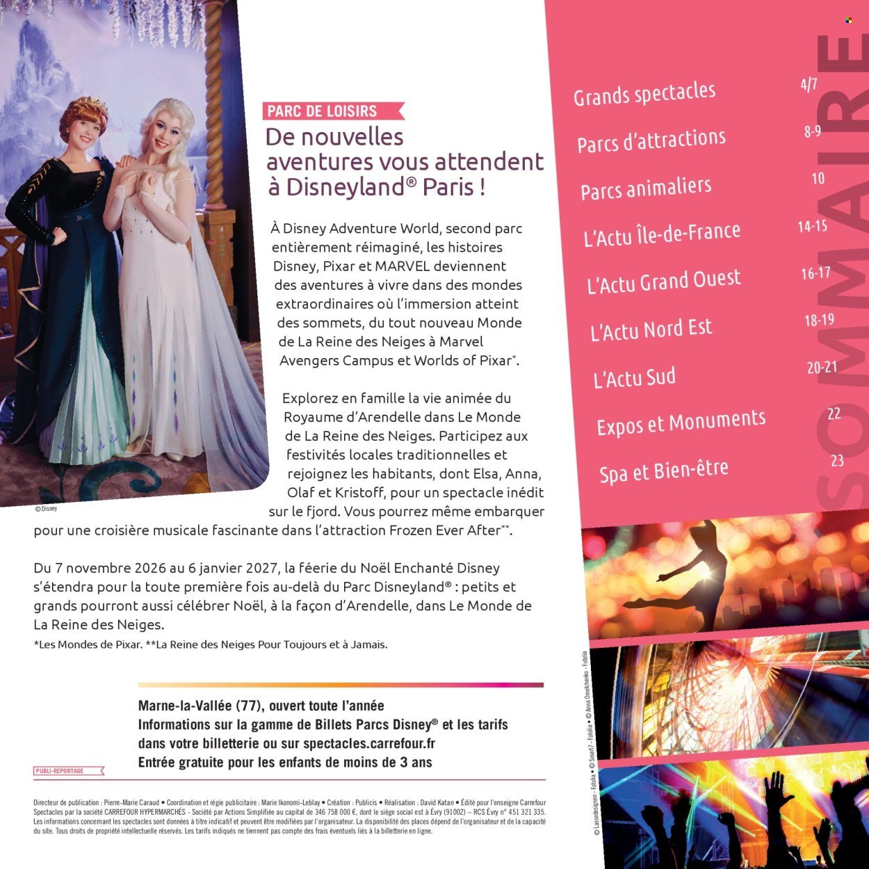 Catalogue CARREFOUR - LE BOOK DES SORTIES AUTOMNE