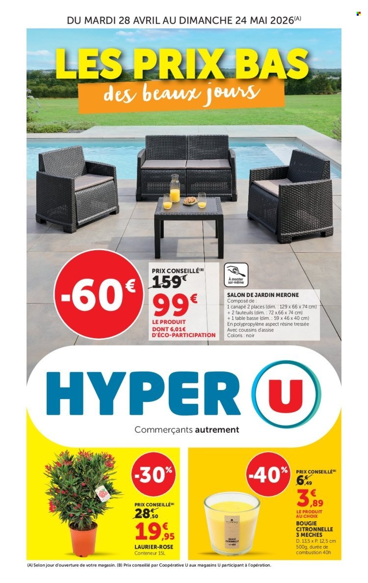 Catalogue HYPER U - Les beaux jours à prix bas