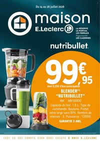 Catalogue E.LECLERC - Du mardi 14 juillet 2026