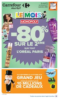 Catalogue CARREFOUR MARKET - LE MOIS MONOPOLY