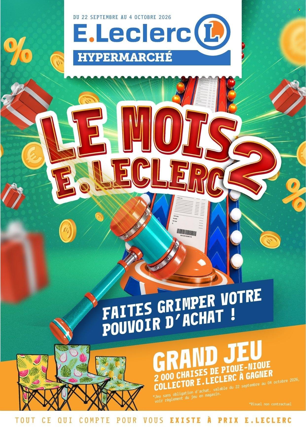 Catalogue E.LECLERC - Du mardi 22 septembre 2026