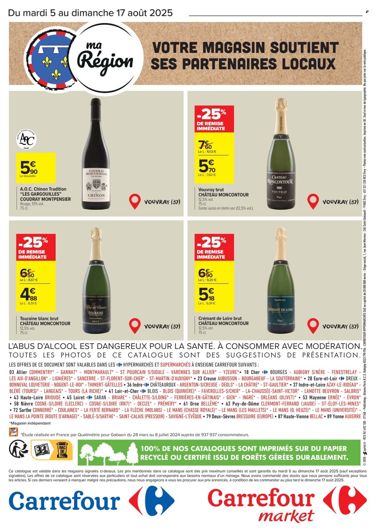 Catalogue CARREFOUR - LE MEILLEUR DE MA RÉGION - CENTRE ET VAL DE LOIRE (2025-08-05 - 2025-08-17)