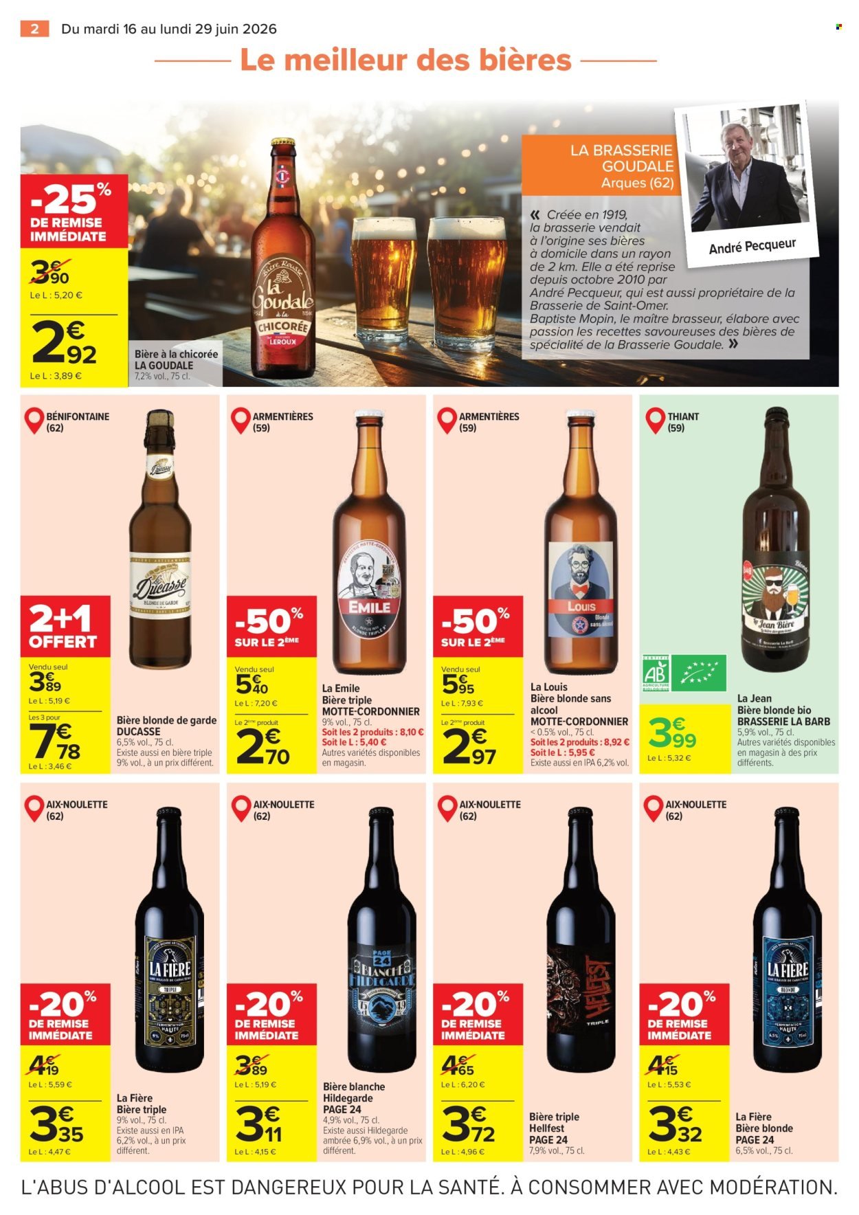 Catalogue CARREFOUR - LE MEILLEUR DES BIERES DU NORD ET DE LA BELGIQUE