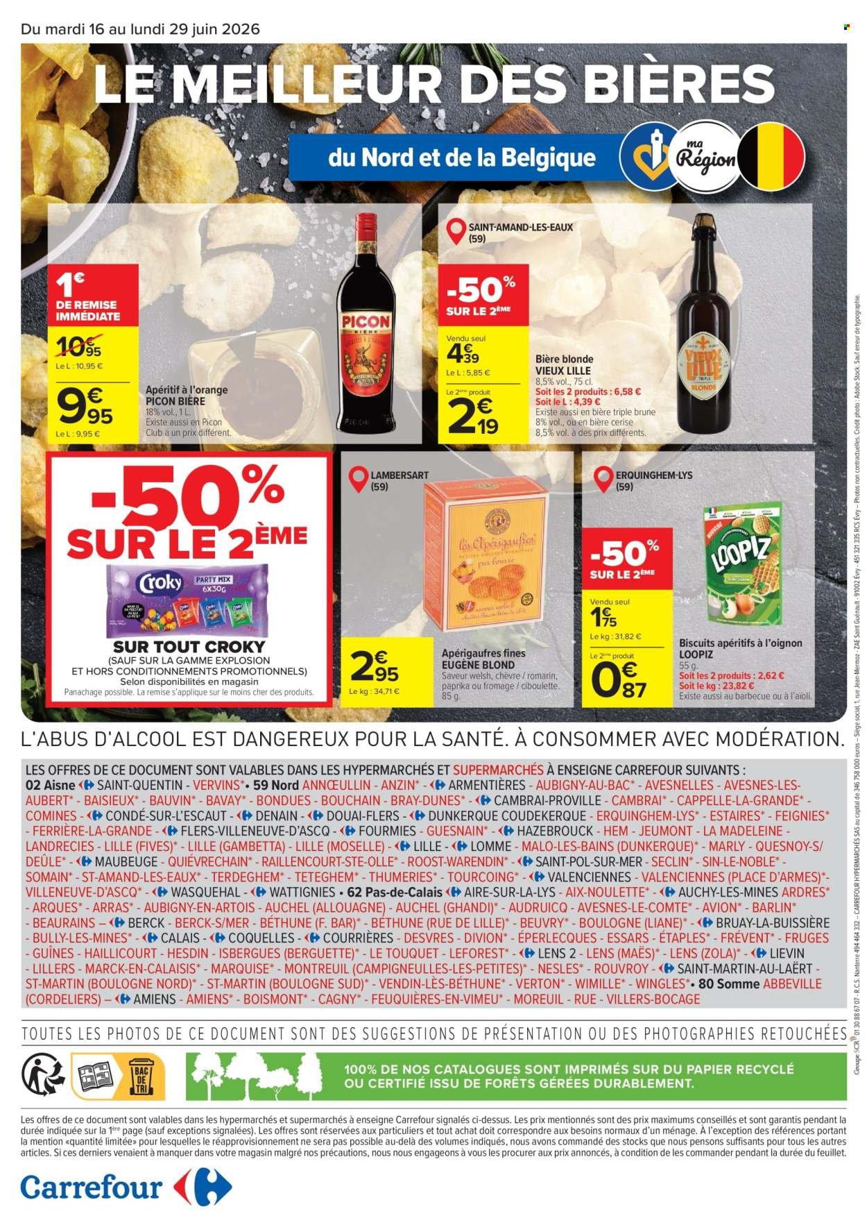 Catalogue CARREFOUR - LE MEILLEUR DES BIERES DU NORD ET DE LA BELGIQUE