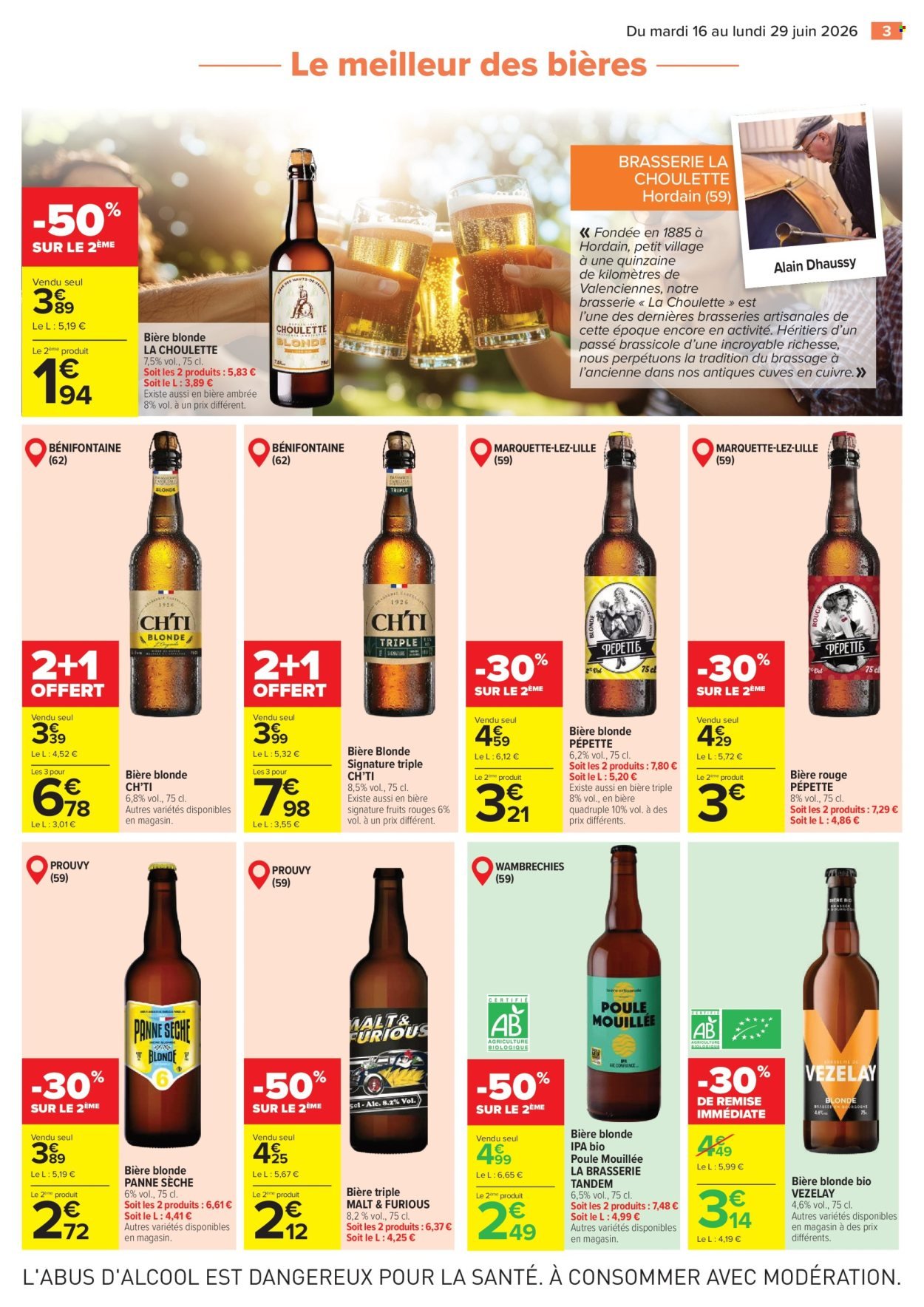 Catalogue CARREFOUR - LE MEILLEUR DES BIERES DU NORD ET DE LA BELGIQUE