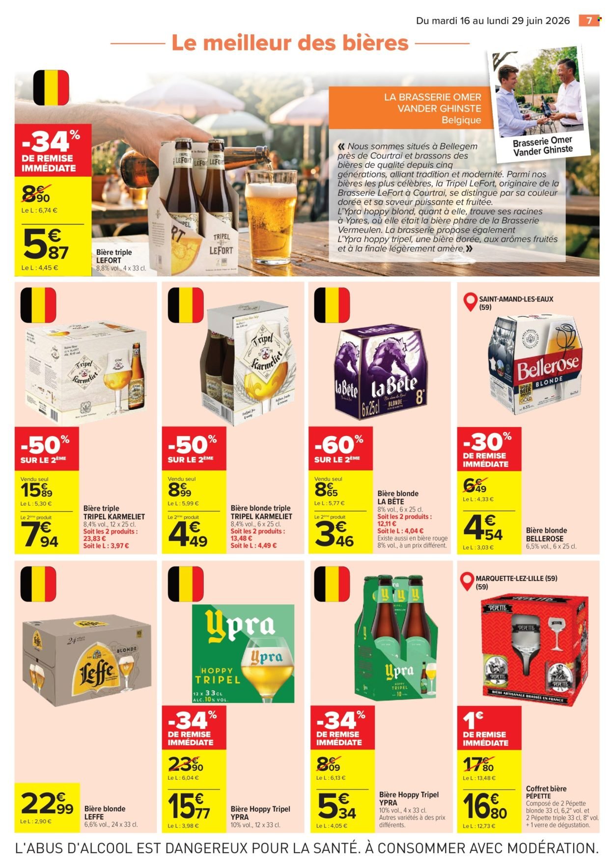 Catalogue CARREFOUR - LE MEILLEUR DES BIERES DU NORD ET DE LA BELGIQUE