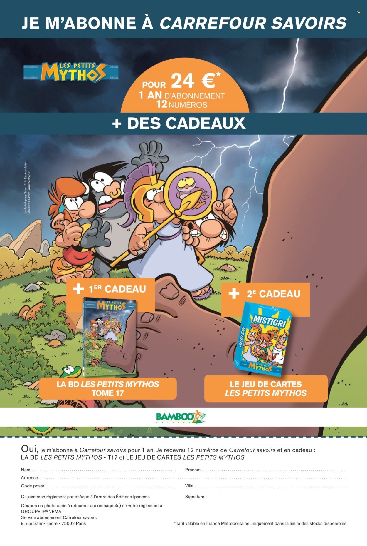 Catalogue CARREFOUR - A CHACUN SA CULTURE
