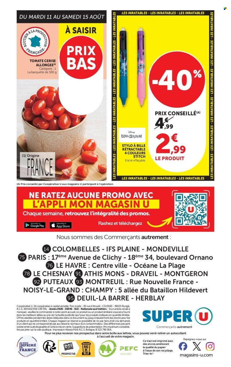 Catalogue SUPER U - Les prix bas de la semaine